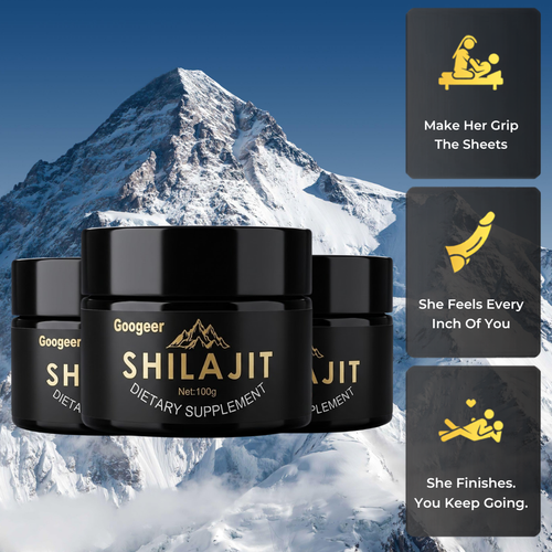 Googeer Pure Himalayan Shilajit Resin (100g) – Natural Energy, Testosterone & Male Performance Booster