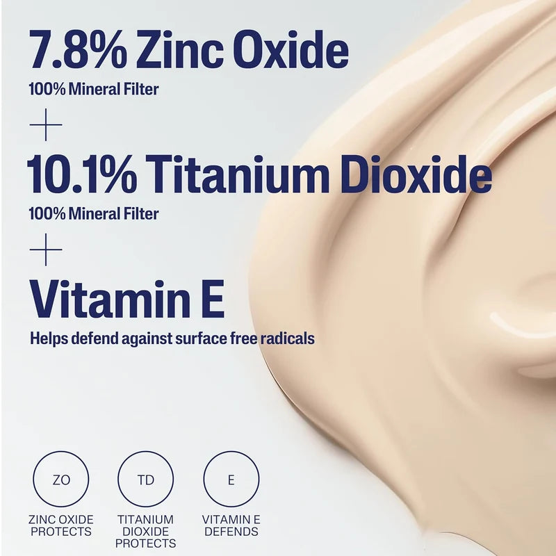 Cetaphil Tinted Mineral Sunscreen SPF 40 (50ml) – Hydrating Face Lotion with Vitamin E