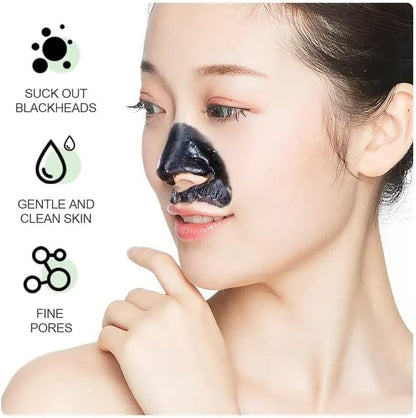 SADOER Bamboo Charcoal Blackhead Removal Mask – Deep Pore Cleansing & Nose Peel-Off Mask
