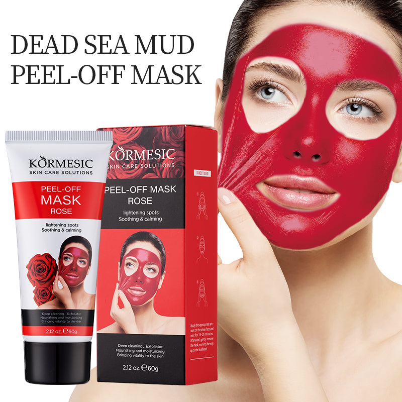 KORMESIC Rose Peel-Off Mask (60g) – Deep Cleansing, Brightening & Exfoliating Facial Mask