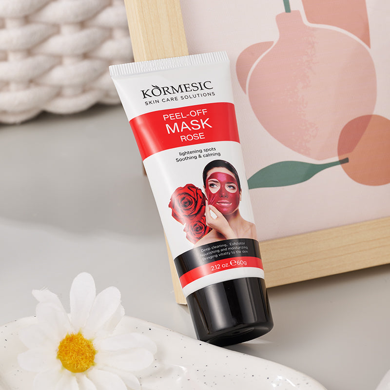 KORMESIC Rose Peel-Off Mask (60g) – Deep Cleansing, Brightening & Exfoliating Facial Mask